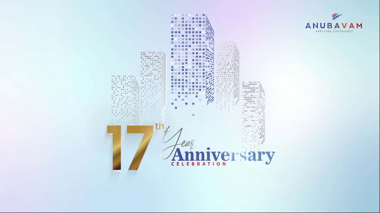 Opening frame of the Anubavam anniversary celebration video