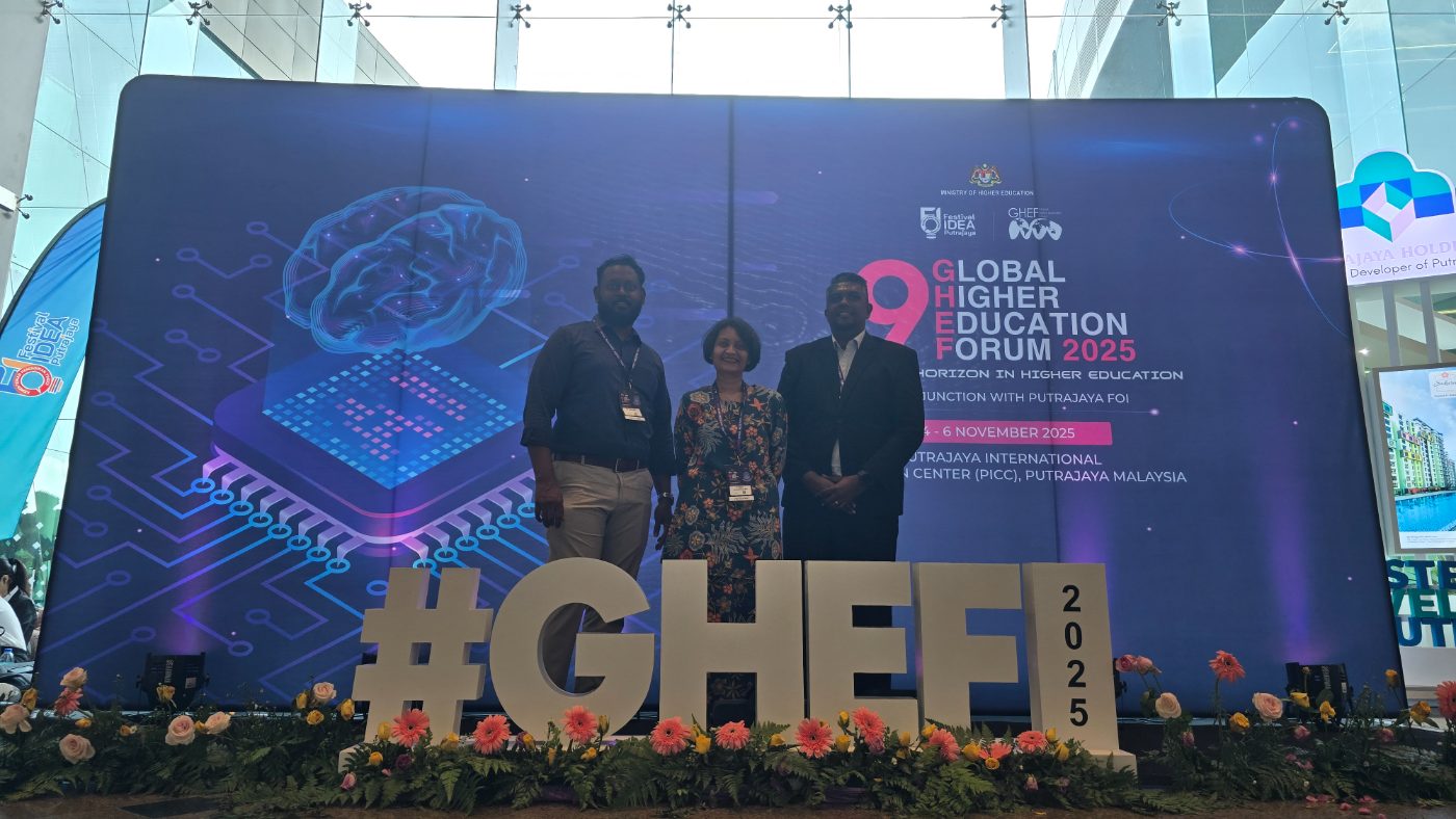 Creatrix Campus team at the 9th Global Higher Education Forum 2025 at Putrajaya International Convention Centre