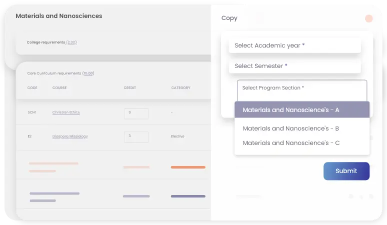 Version up for a cohesive curriculum